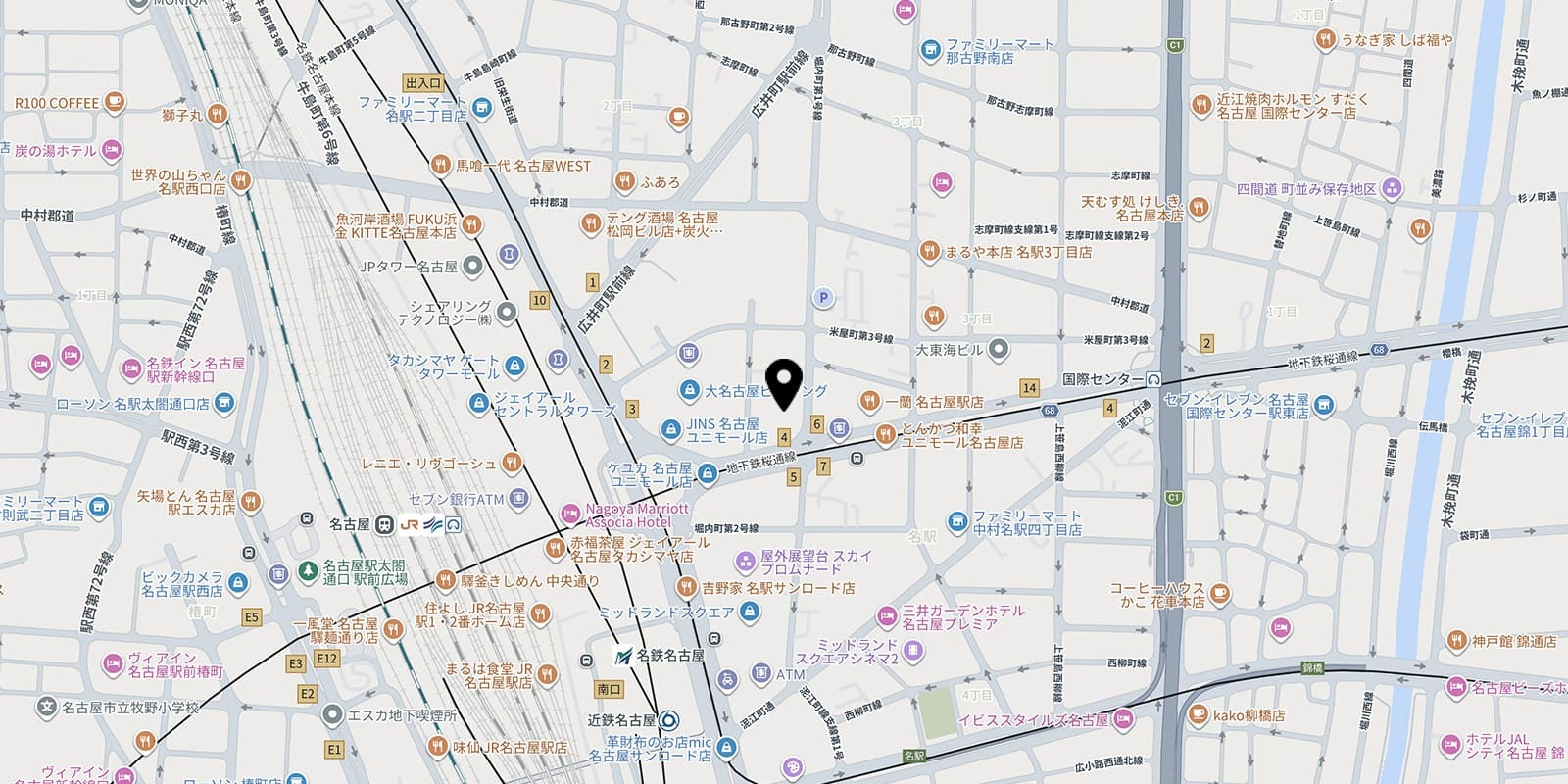 名古屋市中村区名駅3-26-8　KDX名古屋駅前ビル 13階